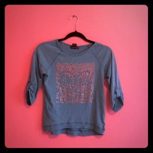 Aqua Mid- Sleeve Shirt